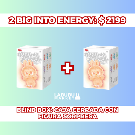 'DOUBLE ENERGY PACK': 2 LABUBU BIG INTO ENERGY POR $2199