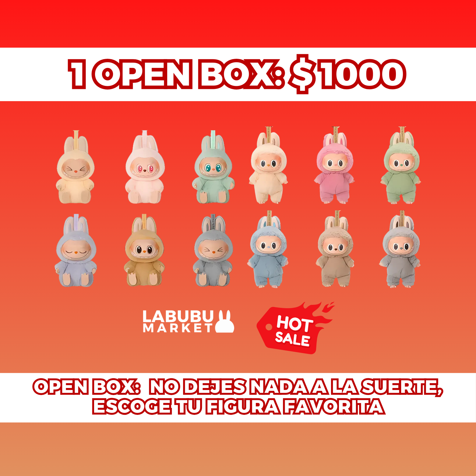 HOT SALE 'OPEN BOX': ESCOGE TU LABUBU